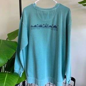Seaside teal sweatshirt with popular logo